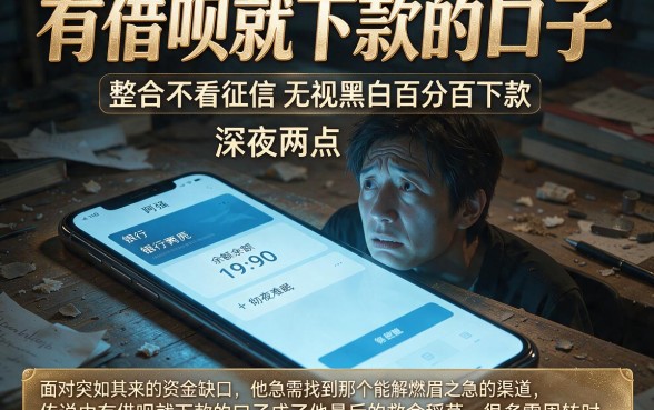 有借呗就下款的口子，整合5个不看征信无视黑白百分百下款