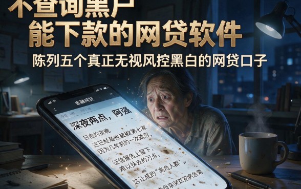 不查询黑户能下款的网贷软件,陈列五个真正无视风控黑白的网贷口子