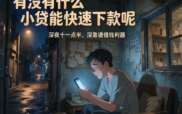 有没有什么小贷能快速下款呢,详细阐述5个靠谱借钱利器