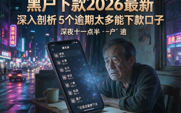 黑户下款2026最新,深入剖析5个逾期太多能下款口子