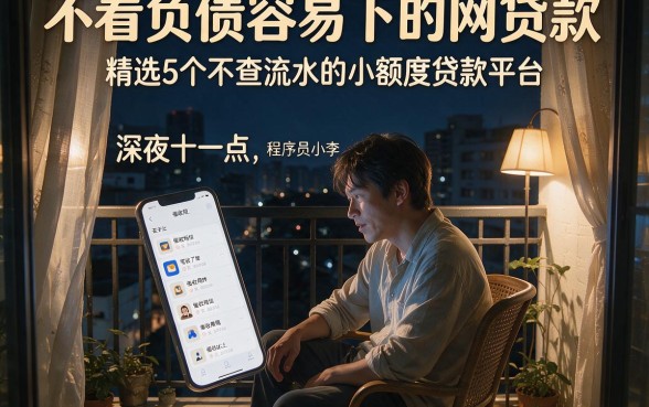 不看负债容易下的网贷款,精选5个不查流水的小额度贷款平台