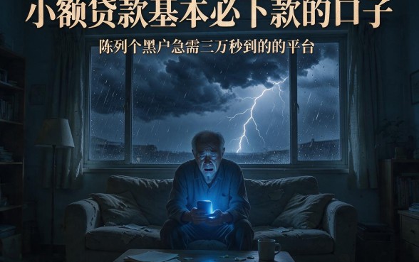 小额贷款基本必下款的口子,陈列五个黑户急需三万秒到的的平台