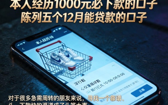 本人经历1000元必下款的口子,陈列五个12月能贷款的口子