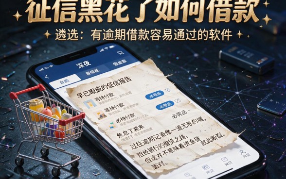 征信黑花了如何借款,遴选五个有逾期借款容易通过的软件