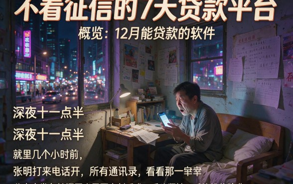 不看征信的7天贷款平台,概览五个12月能贷款的软件
