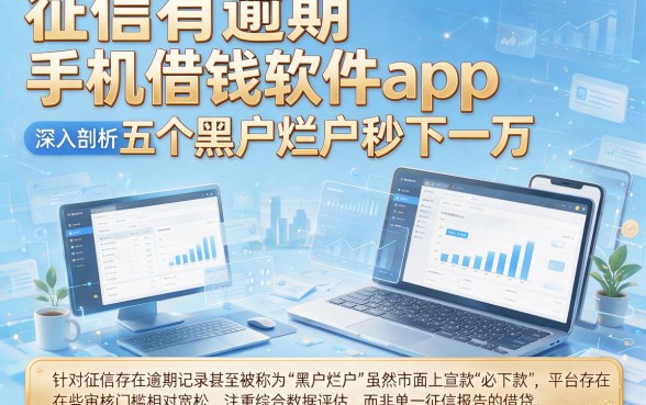 征信有逾期手机借钱软件app,深入剖析五个黑户烂户秒下一万