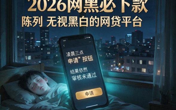 2026网黑必下款，陈列五个无视黑白的网贷平台