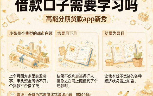 借款口子需要学习吗,罗列五个高能分期贷款app新秀