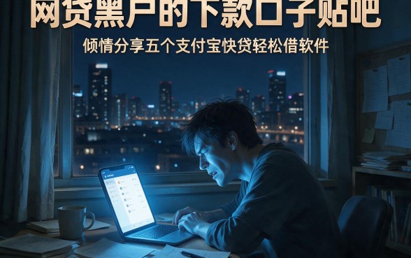 网贷黑户的下款口子贴吧,倾情分享五个支付宝快贷轻松借软件