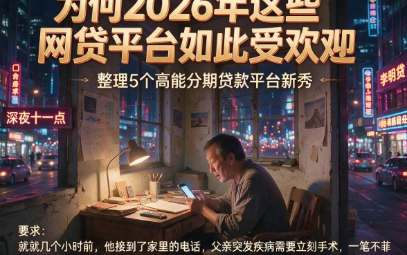 为何2026年这些网贷平台如此受欢迎，整理5个高能分期贷款平台新秀