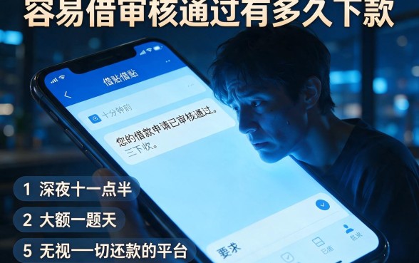 容易借审核通过有多久下款,筛选5个大额无视一切还款的平台