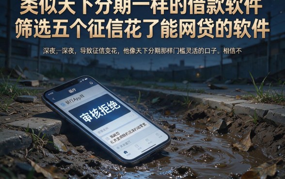 类似天下分期‌一样的借款软件，筛选五个征信花了能网贷的软件