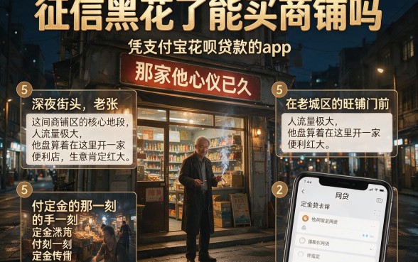 征信黑花了能买商铺吗,细致阐述5个凭支付宝花呗贷款的app