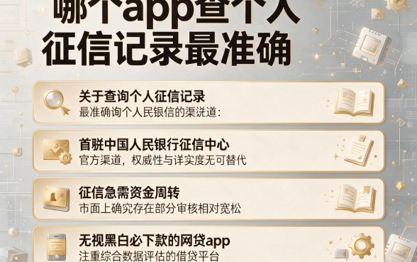 哪个app查个人征信记录最准确,细致阐述五个无视黑白必下款的网贷app
