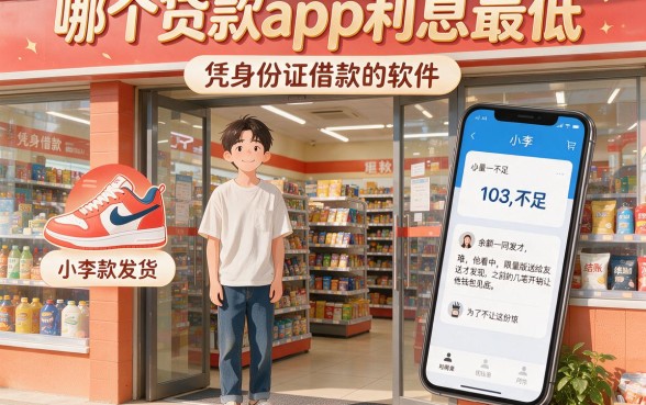 哪个贷款app利息最低,理出5个凭身份证借款的软件