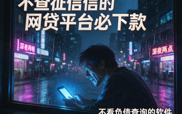 不查征信的网贷平台必下款，概括5个不看负债查询的软件