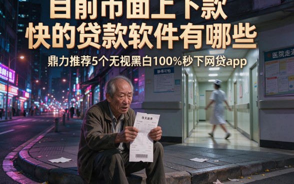 目前市面上下款快的贷款软件有哪些,鼎力推荐5个无视黑白100%秒下网贷app