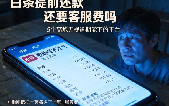 白条提前还款还要客服费吗,梳理5个高炮无视逾期能下的平台