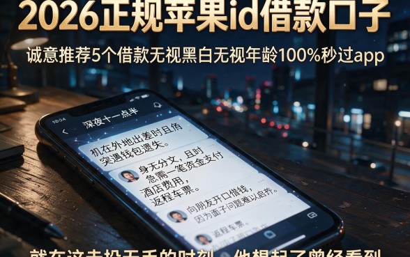 2026正规苹果id借款口子,诚意推荐5个借款无视黑白无视年龄100%秒过app