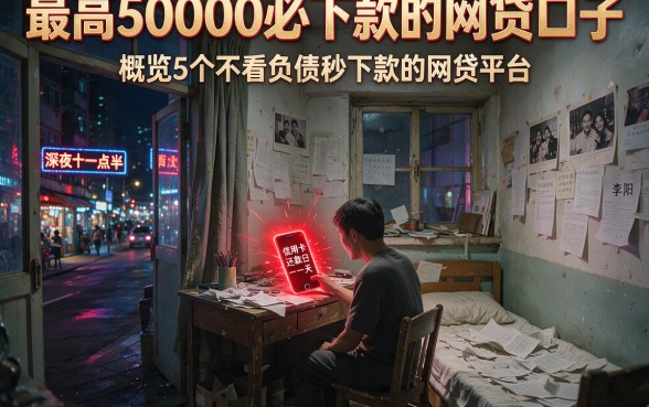 最高50000必下款的网贷口子,概览5个不看负债秒下款的网贷平台