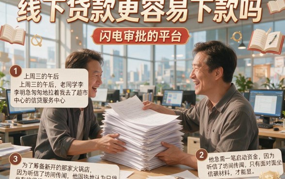 线下贷款更容易下款吗,概括5个闪电审批的平台