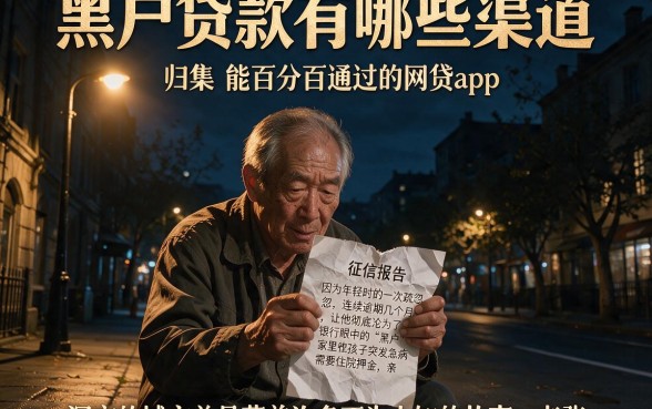 黑户贷款有哪些渠道，归集五个能百分百通过的网贷app