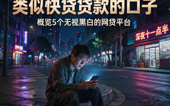 类似快贷贷款的口子，概览5个无视黑白的网贷平台