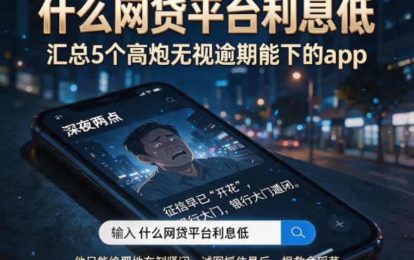 什么网贷平台利息低,汇总5个高炮无视逾期能下的app