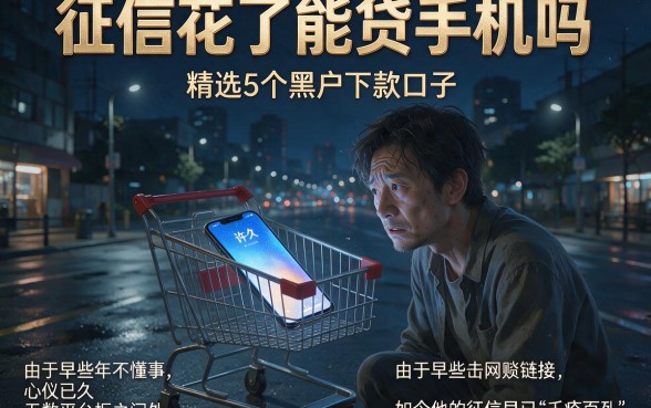 征信花了能贷手机吗,精选5个黑户下款口子