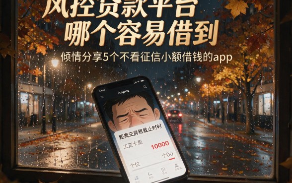 风控贷款平台哪个容易借到，倾情分享5个不看征信小额借钱的app