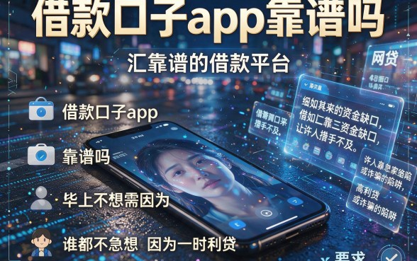 借款口子app靠谱吗,汇总五个靠谱的借款平台