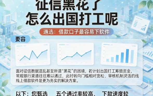 征信黑花了怎么出国打工呢,遴选五个借款口子最容易下软件