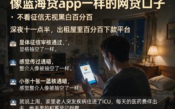 像蓝海贷app一样的网贷口子,细致阐述五个不看征信无视黑白百分百下款平台