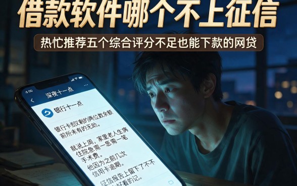 借款软件哪个不上征信,热忱推荐五个综合评分不足也能下款的网贷