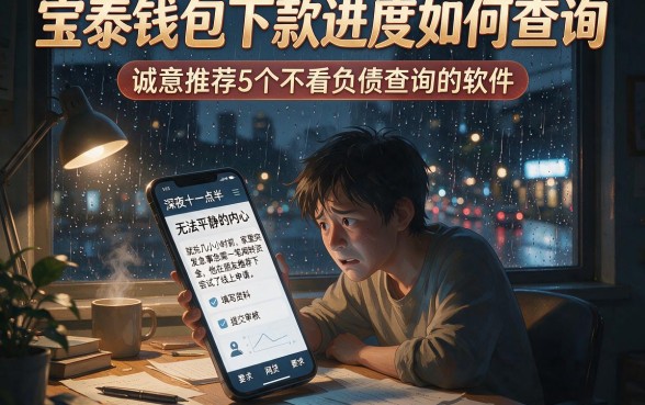 宝泰钱包下款进度如何查询,诚意推荐5个不看负债查询的软件