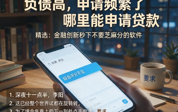 负债高,申请频繁了哪里能申请贷款，精选五个金融创新秒下不要芝麻分的软件