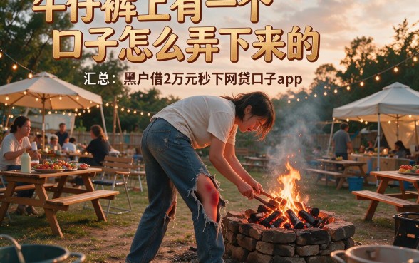 牛仔裤上有一个口子怎么弄下来的，汇总五个黑户借2万元秒下网贷口子app