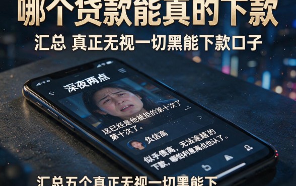 哪个贷款能真的下款，汇总五个真正无视一切黑能下款口子