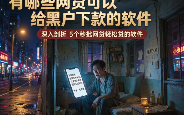 有哪些网贷可以给黑户下款的软件，深入剖析5个秒批网贷轻松贷的软件