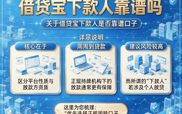 借贷宝下款人靠谱吗,详尽说明五个周周到贷款相同系列的口子