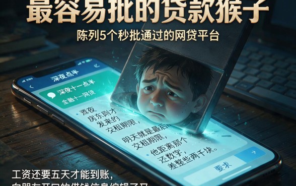 最容易批的贷款猴子，陈列5个秒批通过的网贷平台