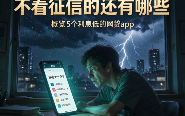 不看征信的还有哪些,概览5个利息低的网贷app