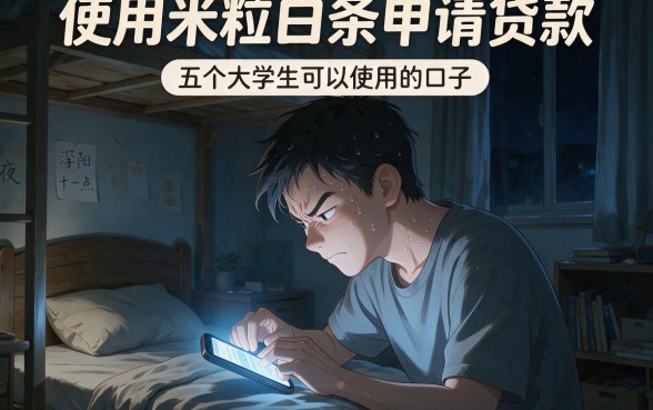 使用米粒白条申请贷款,详细阐述五个大学生可以使用的口子