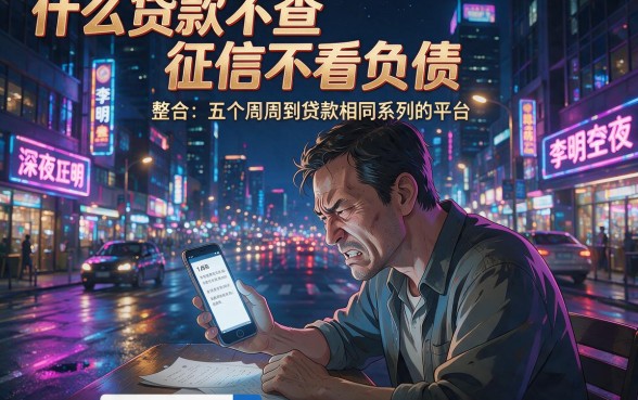 什么贷款不查征信不看负债,整合五个周周到贷款相同系列的平台