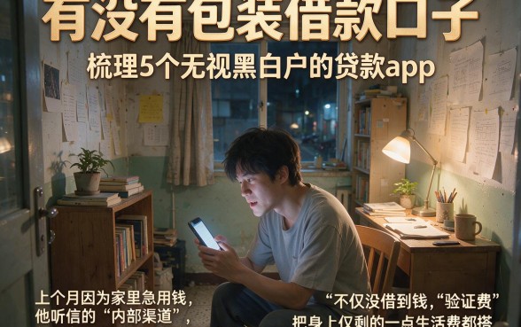 有没有包装借款口子,梳理5个无视黑白户的贷款app
