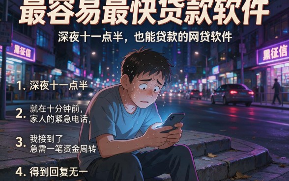 最容易最快贷款软件，详尽说明五个黑征信也能贷款的网贷软件