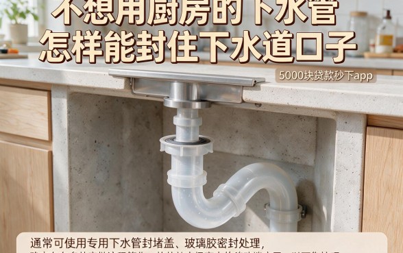 不想用厨房的下水管怎样能封住下水道口子,概括五个5000块贷款秒下app