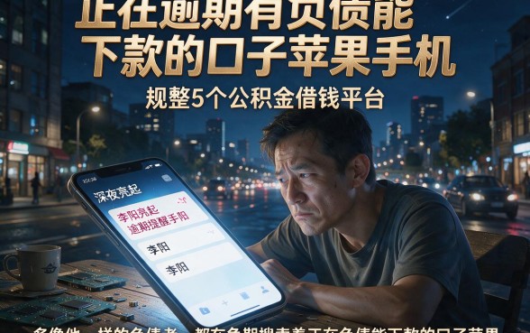 正在逾期有负债能下款的口子苹果手机，规整5个公积金借钱平台