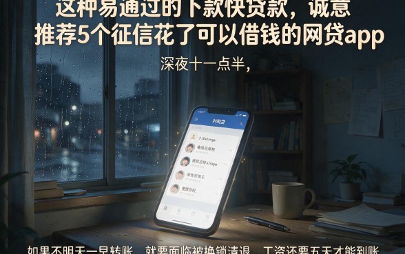 这种易通过的下款快贷款，诚意推荐5个征信花了可以借钱的网贷app