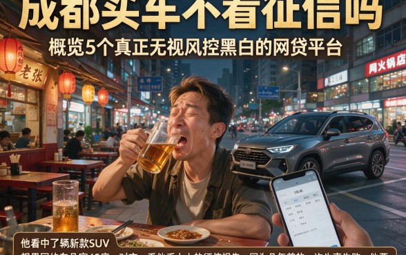 成都买车不看征信吗,概览5个真正无视风控黑白的网贷平台